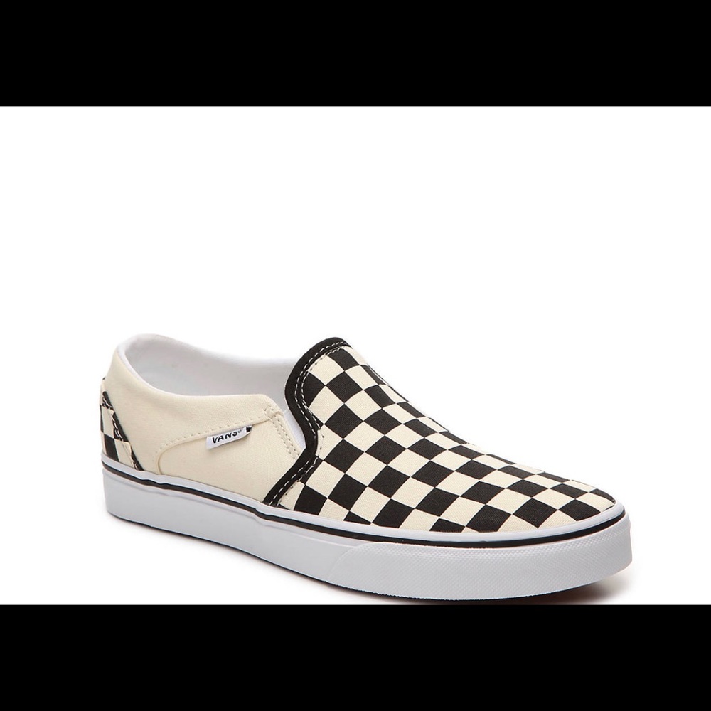 Vans Asher slip on checkerboard women 7/kids 5